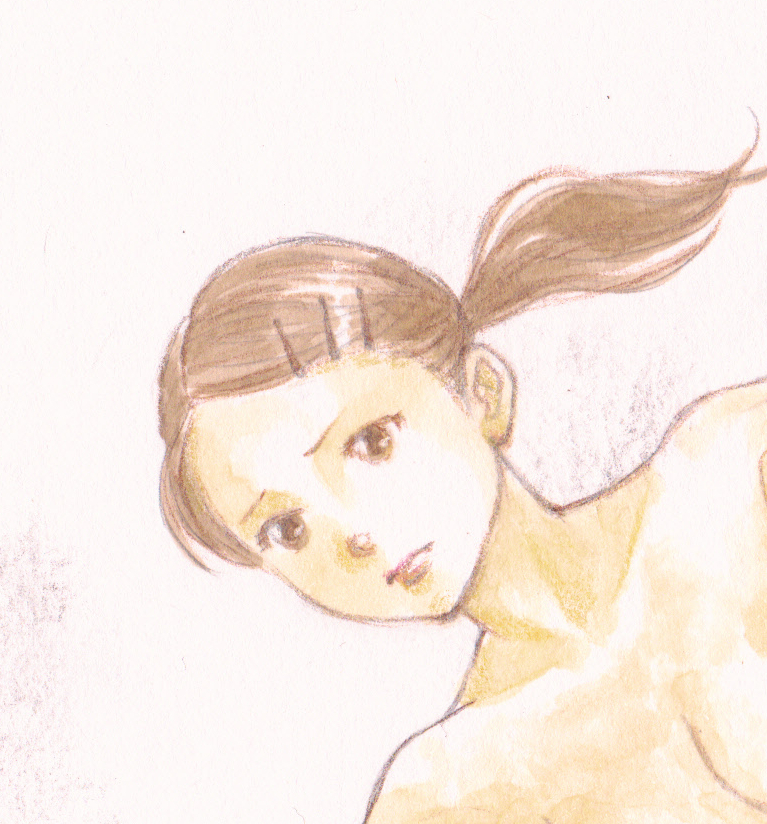 vivi 手描きイラスト Venus155 女の子 美女 美人画 バレーボール