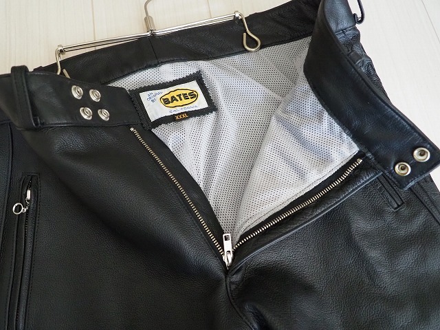 ☆BATES ベイツ 本革 レザー パンツ XXXL☆ブラック☆バイカー バイク