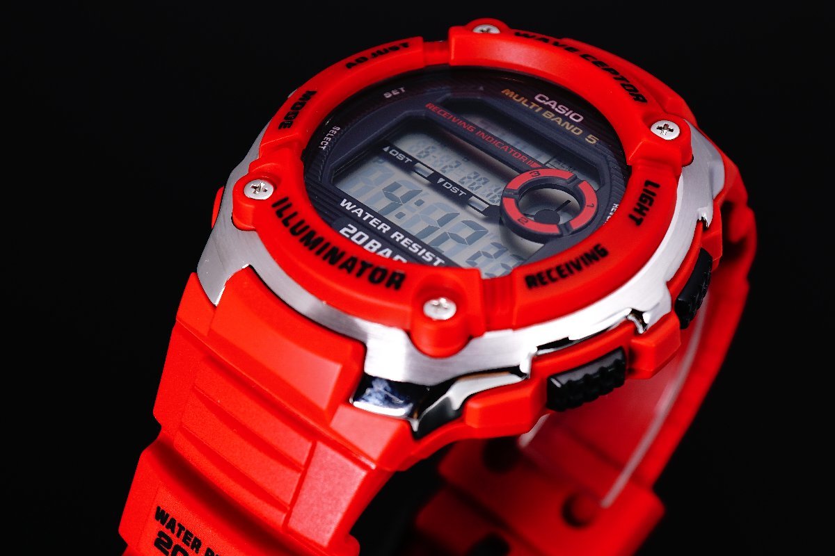 1円～1スタ 新品未使用 逆輸入model CASIO カシオ電波時計200m防水 