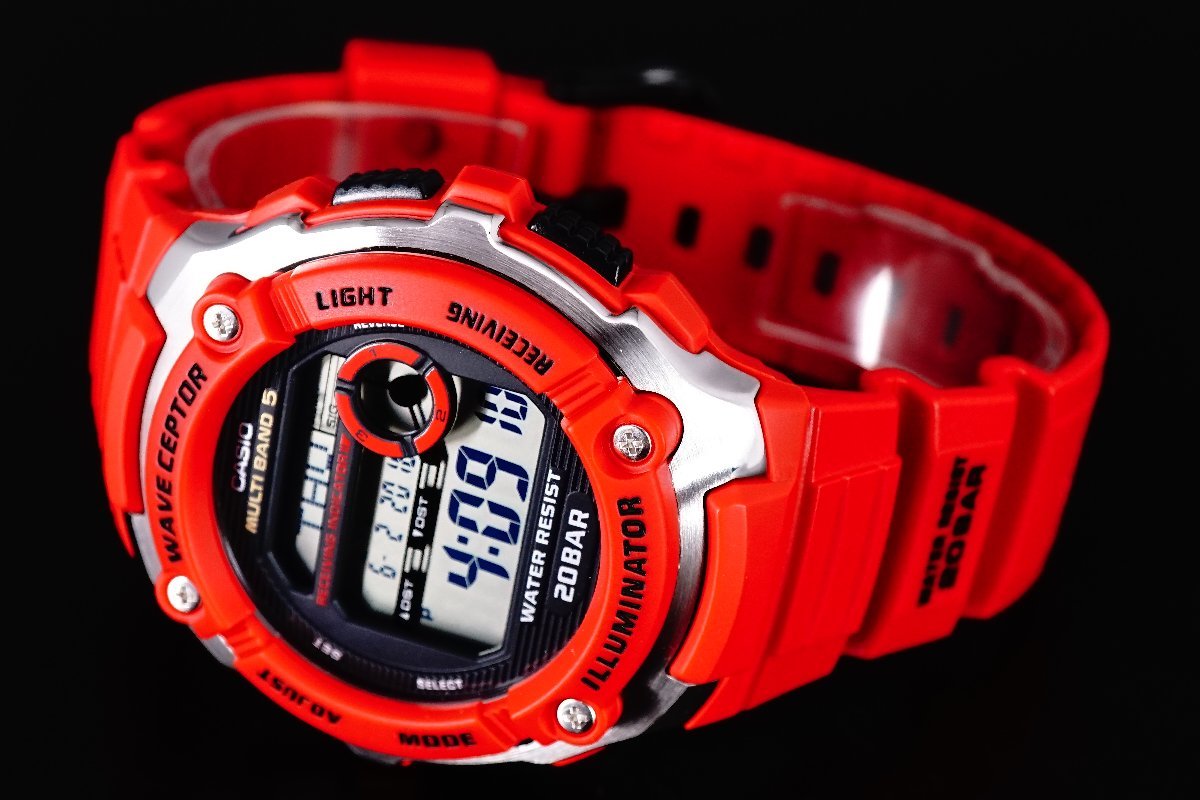 1円～1スタ 新品未使用 逆輸入model CASIO カシオ電波時計200m防水