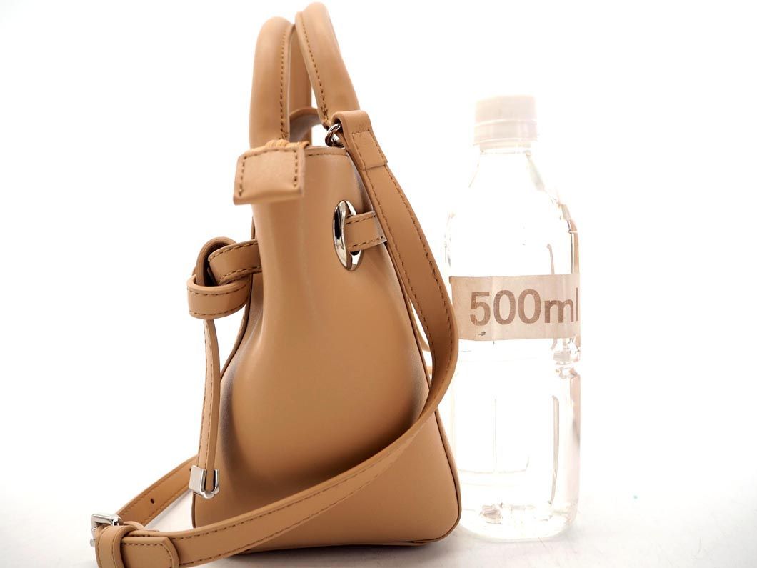 DIANA ダイアナ レザー 2WAY ショルダー バッグ ベージュ □□ ☆ dga6