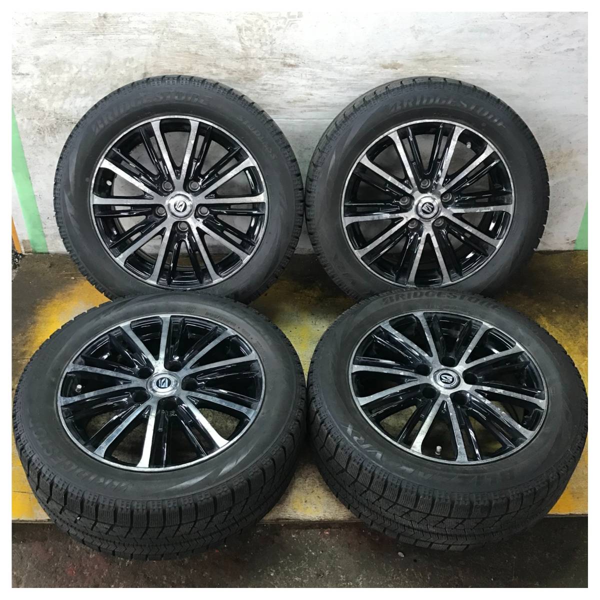 VRX BLIZZAK BRIDGESTONE アルファード等 (TF127) ホイールセット 17