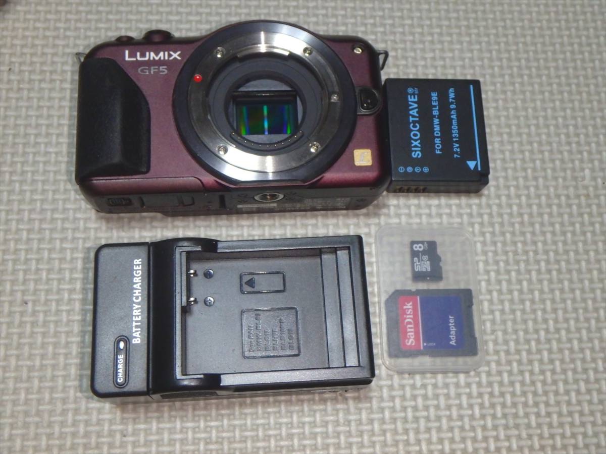 送料無料 ミラーレス一眼 PANASONIC DMC-GF5 ボディ 難あり Panasonic