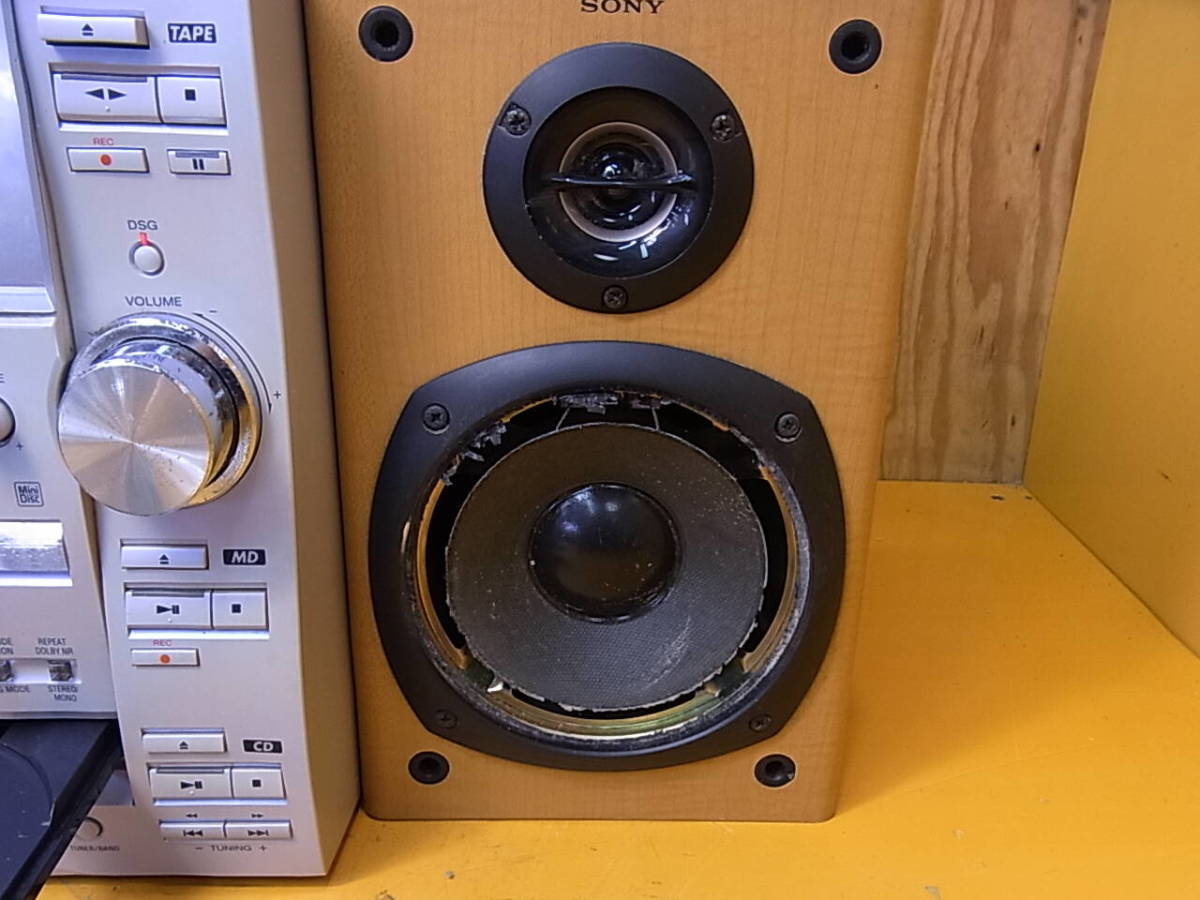 □W/840☆ソニー SONY☆MD/CD/カセットテープ システムミニコンポ☆HCD