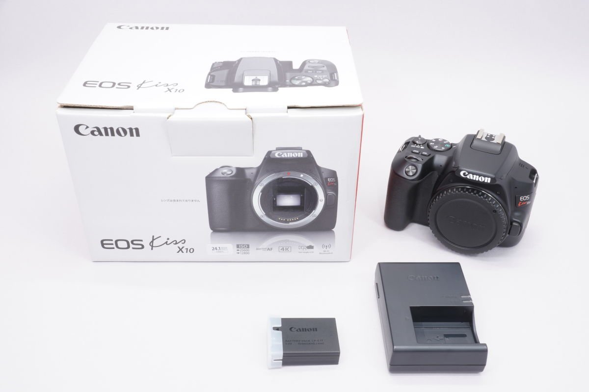 一眼レフカメラ EOS Kiss X10 ボディー ブラック 3452C001 ■Canon★Joshin(ジャンク)6123【1円開始・送料無料】