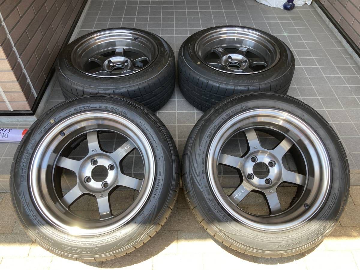 希少 TE37V SL 1920 16インチ 9J インセット0 PCD 114.3 と 100 各2本 