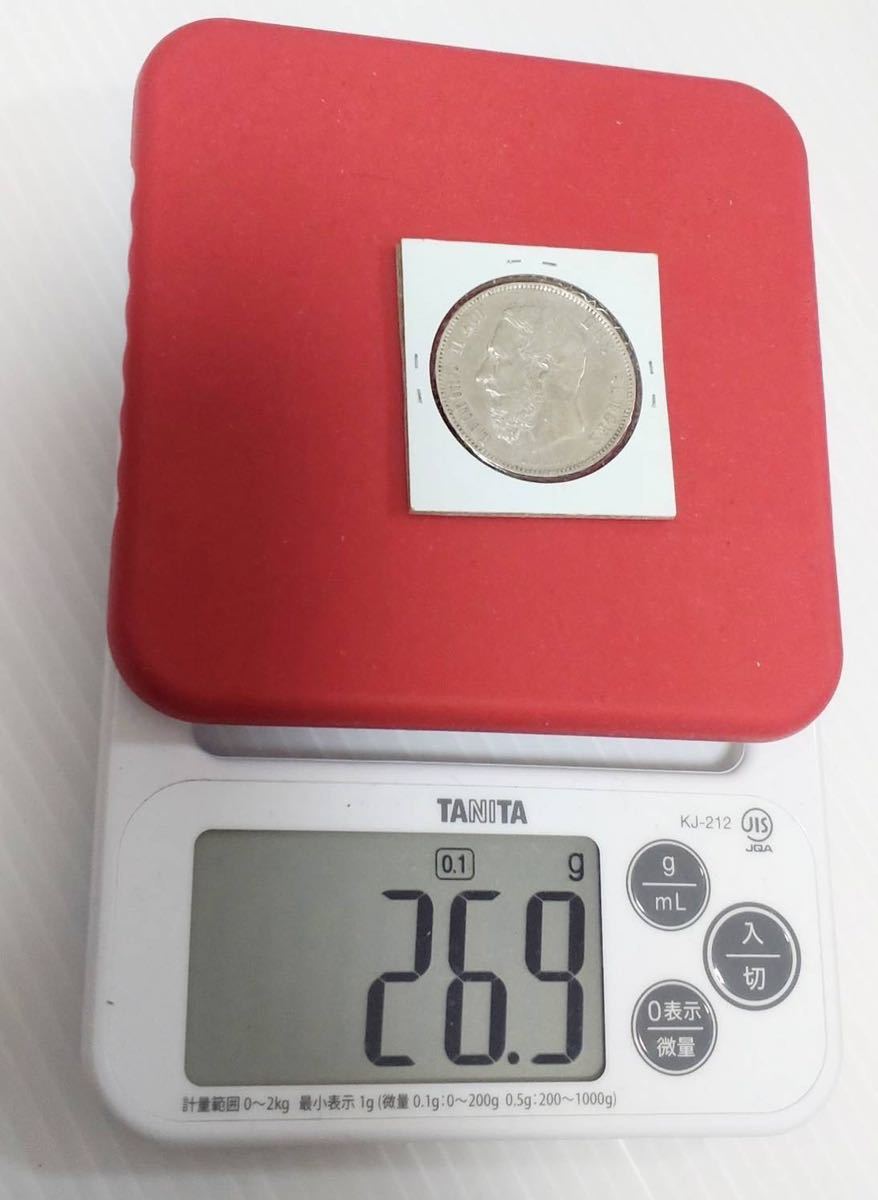 ベルギー 5フラン銀貨 レオポルド2世 ミスターコインズ | - Yahoo