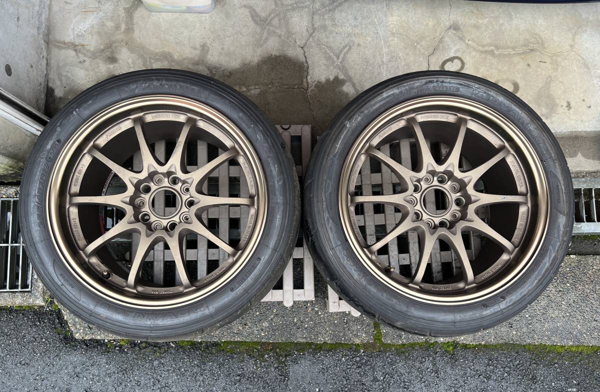 ☆美品☆ RAYS CE28N レイズ CE28 ブロンズ 9.5JJ 17インチ 5-114.3  
