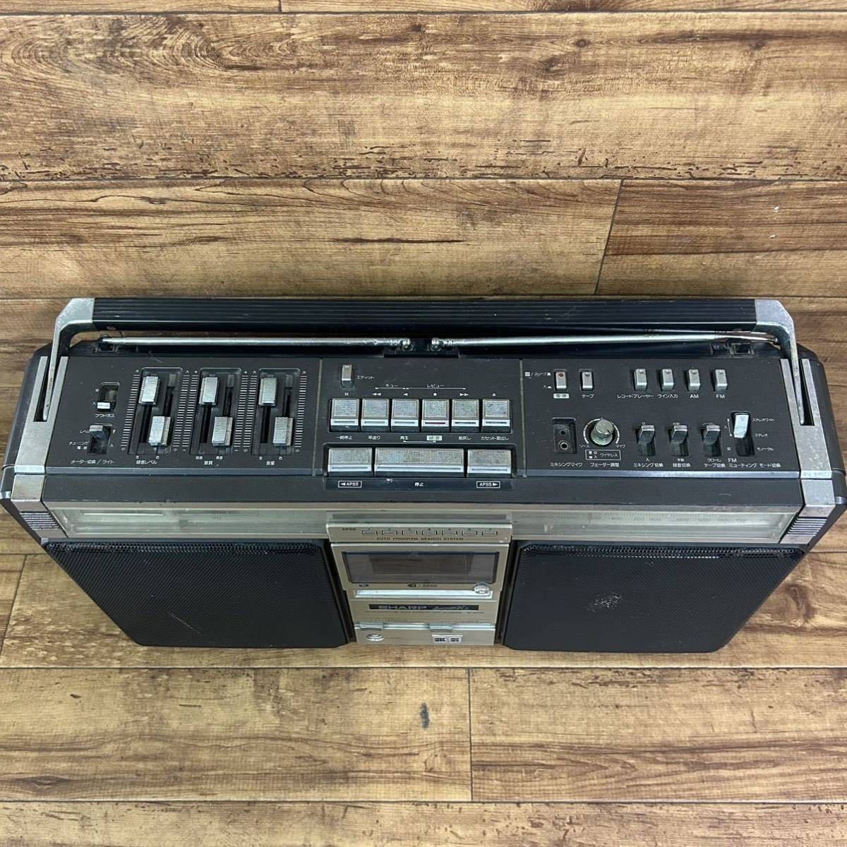 k708504 SHARP シャープGF-505SB SEACHER-XL ラジカセ AM FM LINE