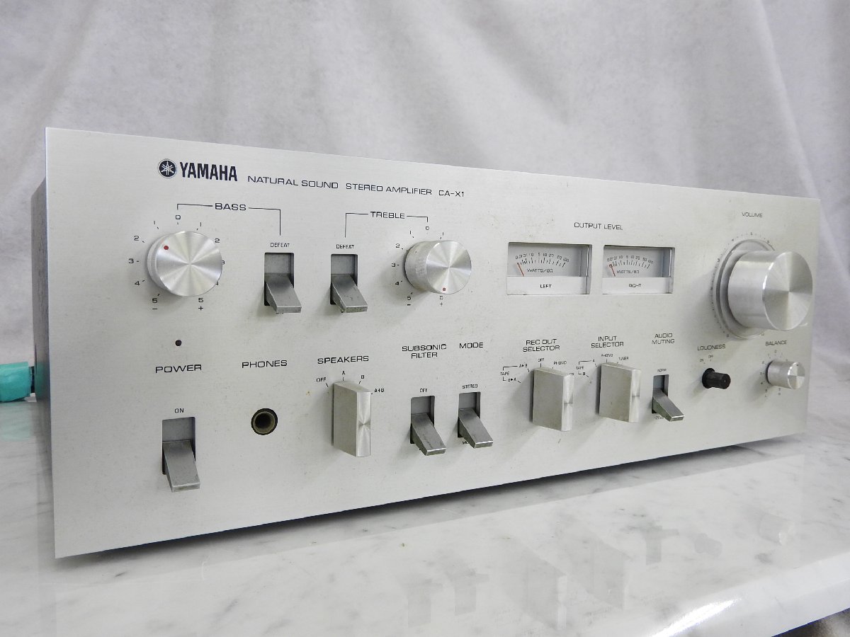 YAMAHA プリメインアンプ CA-X1 ヤマハ 通電確認 ジャンク O7651246