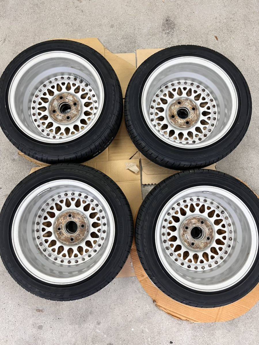 BBS RS240 14インチ 6J+40 PCD100 4H100 タイヤ グッドイヤー LS2000