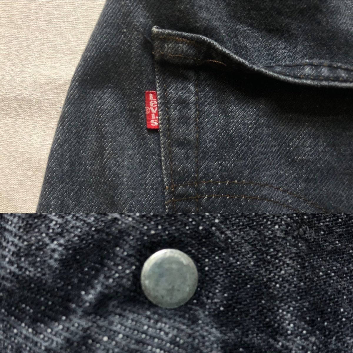 内股シングル 0 80s 先染めブラック リーバイス Levi