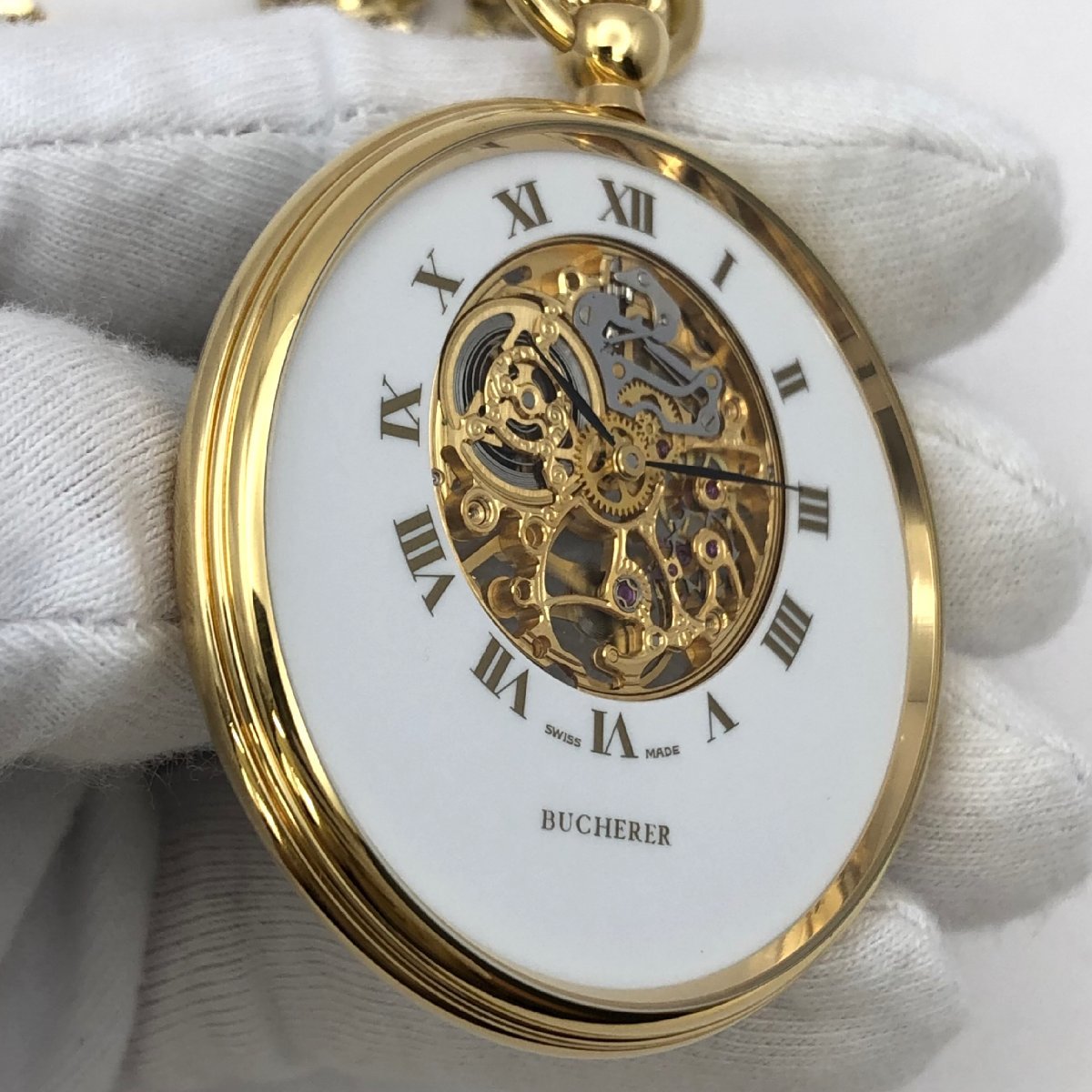 ブッフェラー 手巻き BUCHERER 腕時計 シルバー文字盤 Bucherer 1円 