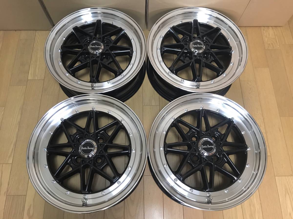 旧車系デザインホイール 暴走族 街道レーサー 15×5.5J・＋35・PCD100