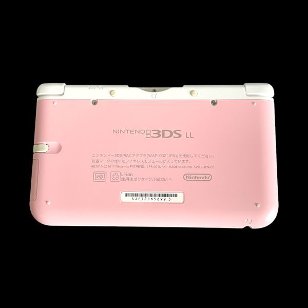 ニンテンドー 3DSLL ピンク×ホワイト 本体 タッチペン 動作確認済 初期