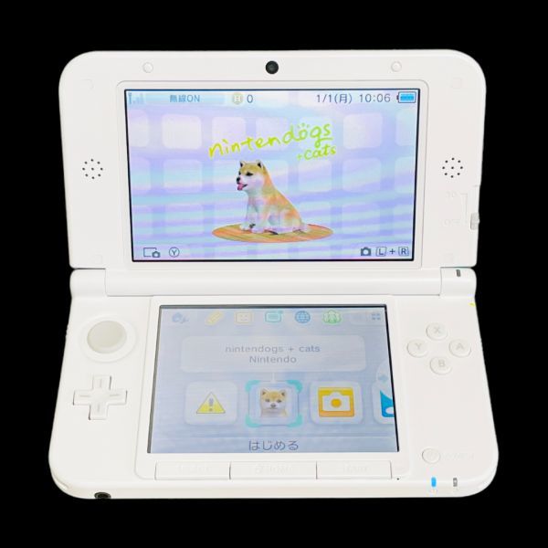 ニンテンドー 3DSLL ピンク×ホワイト 本体 タッチペン 動作確認済 初期
