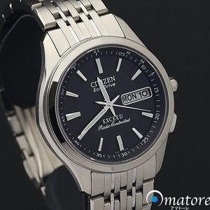 美品】CITIZEN EXCEED 電波時計 EBG74-2501（シチズン H100の