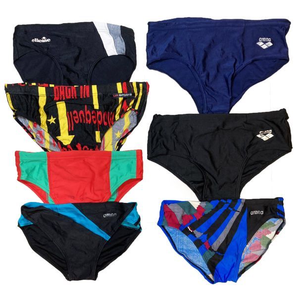 33【整理品リサイクル】競泳水着7枚セット★競パン★(S～XO)★アリーナ・エレッセ・シマスポーツなど