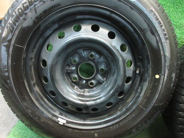 スチール 16インチ 16x7J PCD114.3 +? 5H ブリヂストン VRX3 215/60R16