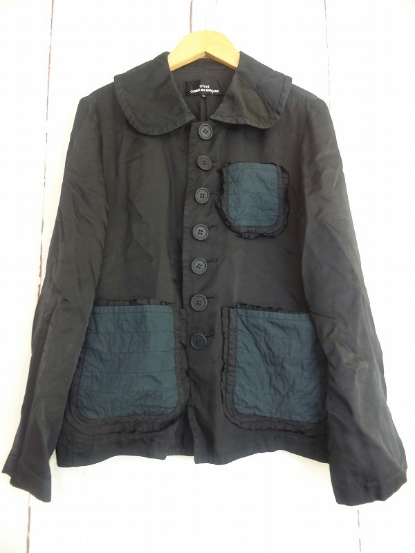 tricot COMME des GARCONS コムデギャルソン 丸襟シャツジャケット