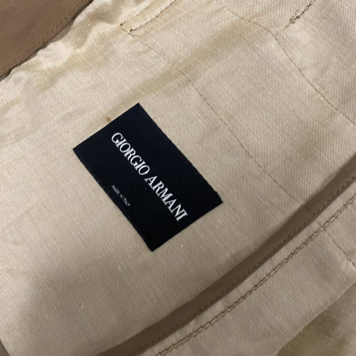 希少XL!! ジョルジオアルマーニ GIORGIO ARMANI テーラードジャケット 