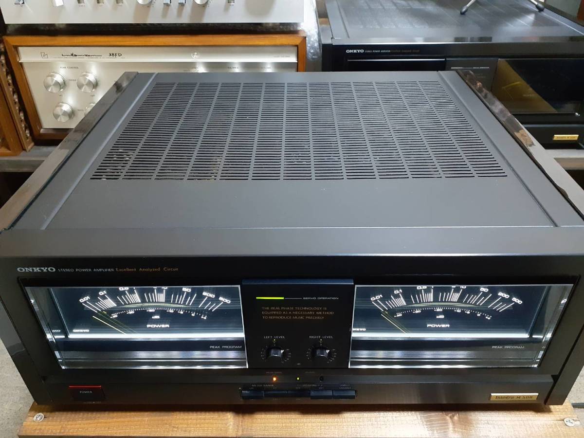 完動品 名機ONKYOオンキョー パワーアンプ オーディオ機器 ONKYO
