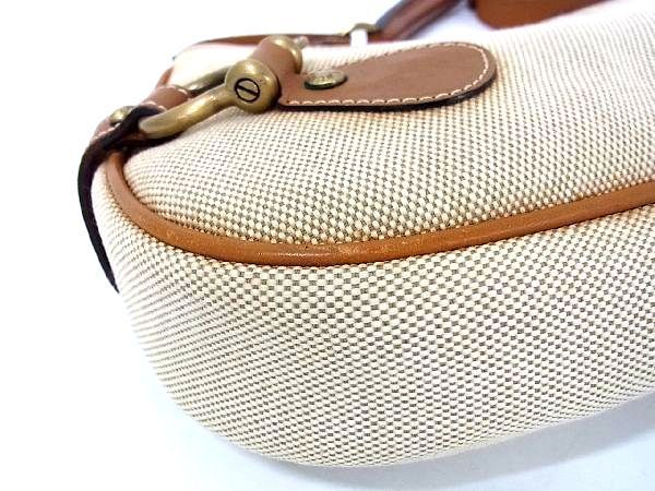 1円 BURBERRY バーバリー キャンバス×レザー ワンハンドル 