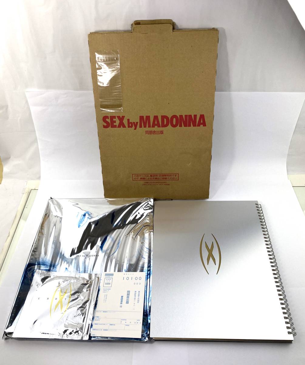 TM/ マドンナ写真集 SEX by MADONNA CD・ハガキ・運送店頭陳列用ケース
