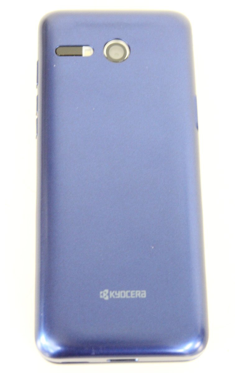 ○京セラ au KYF41 かんたん 携帯/ガラケー 初期化済み ロイヤルブルー