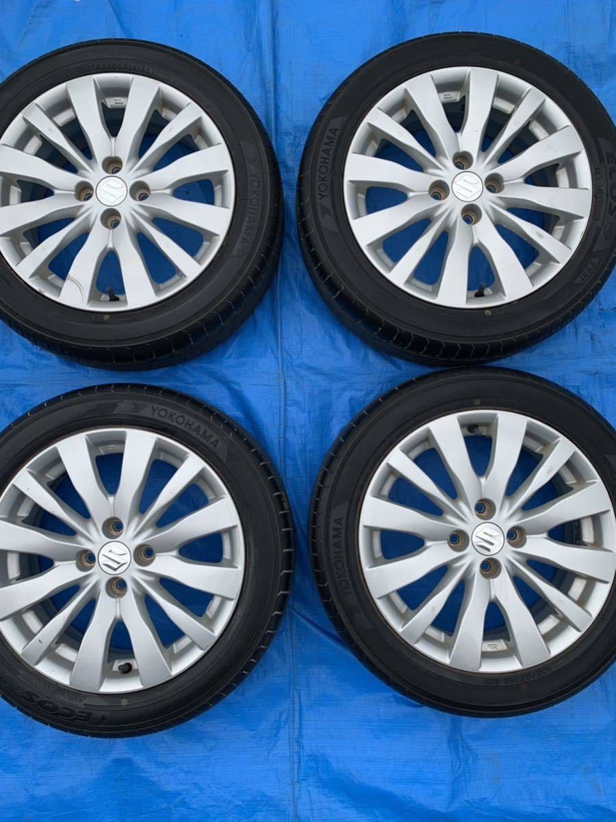 スズキ スイフト 純正アルミセット 185/55R16 夏タイヤ ヨコハマ 