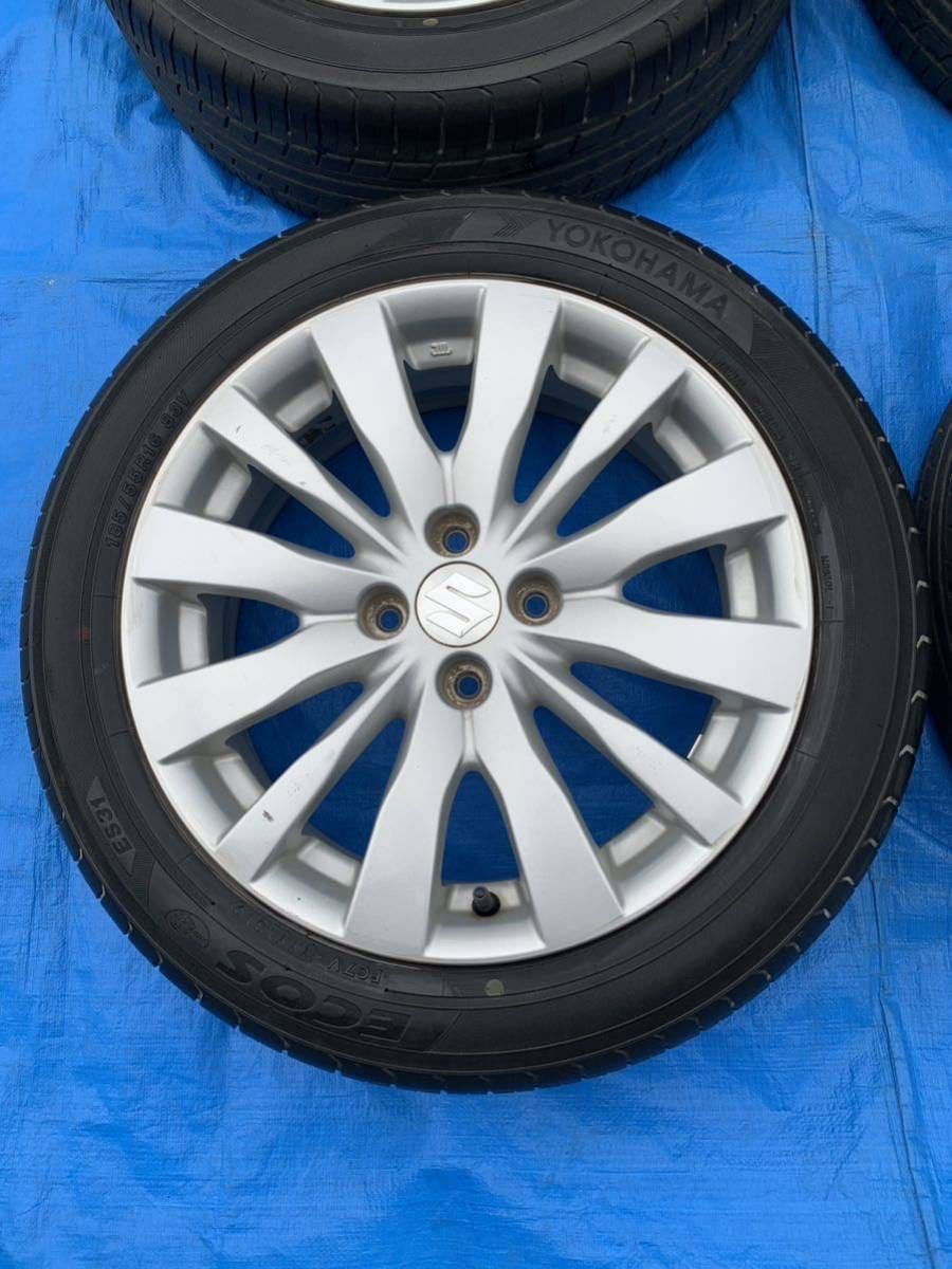 スズキ スイフト 純正アルミセット 185/55R16 夏タイヤ ヨコハマ 