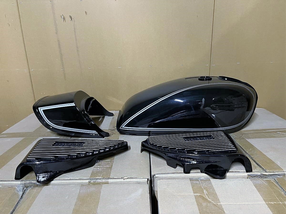 テールカウル GS400 タンク アルフィン 外装 セット 銀E1ライン 外装 