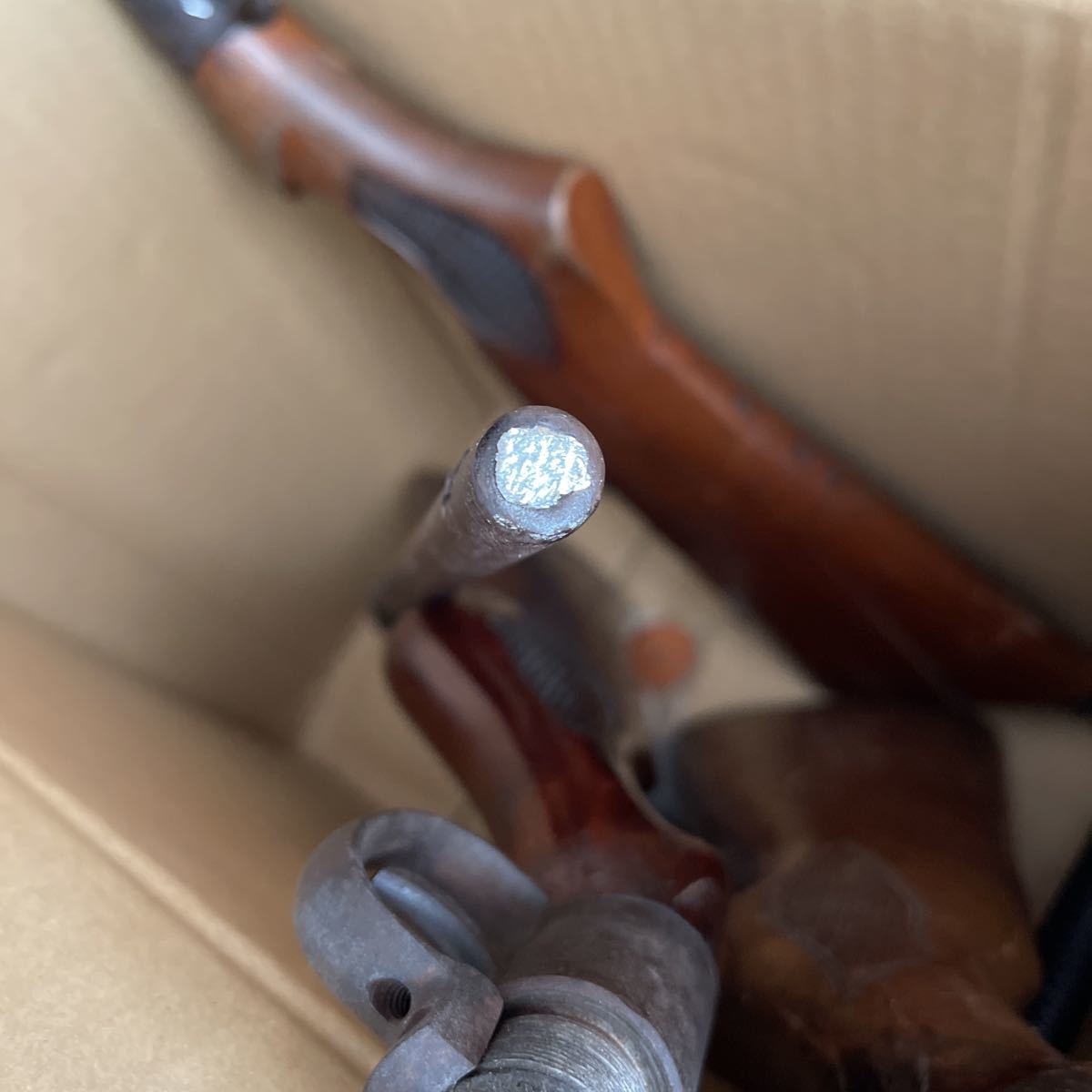 中折れ 空気銃 アンティーク 骨董品昭和レトロ 中折れ 空気銃 モデル