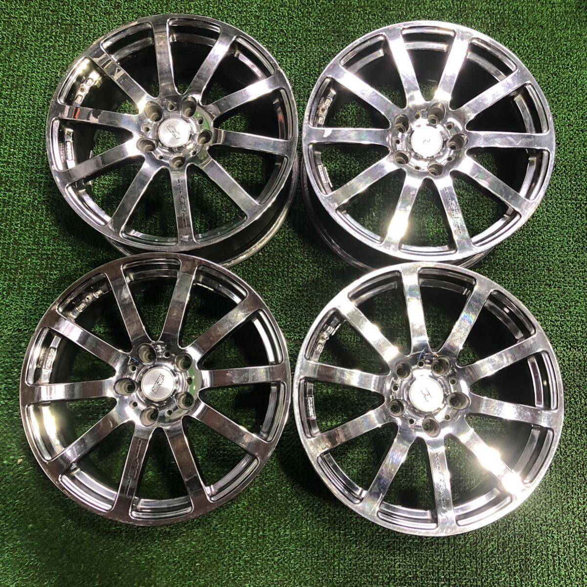 AC563-307 《 無限 》18インチ 8J 5穴 120 +50 64mm ホイール 4本set 