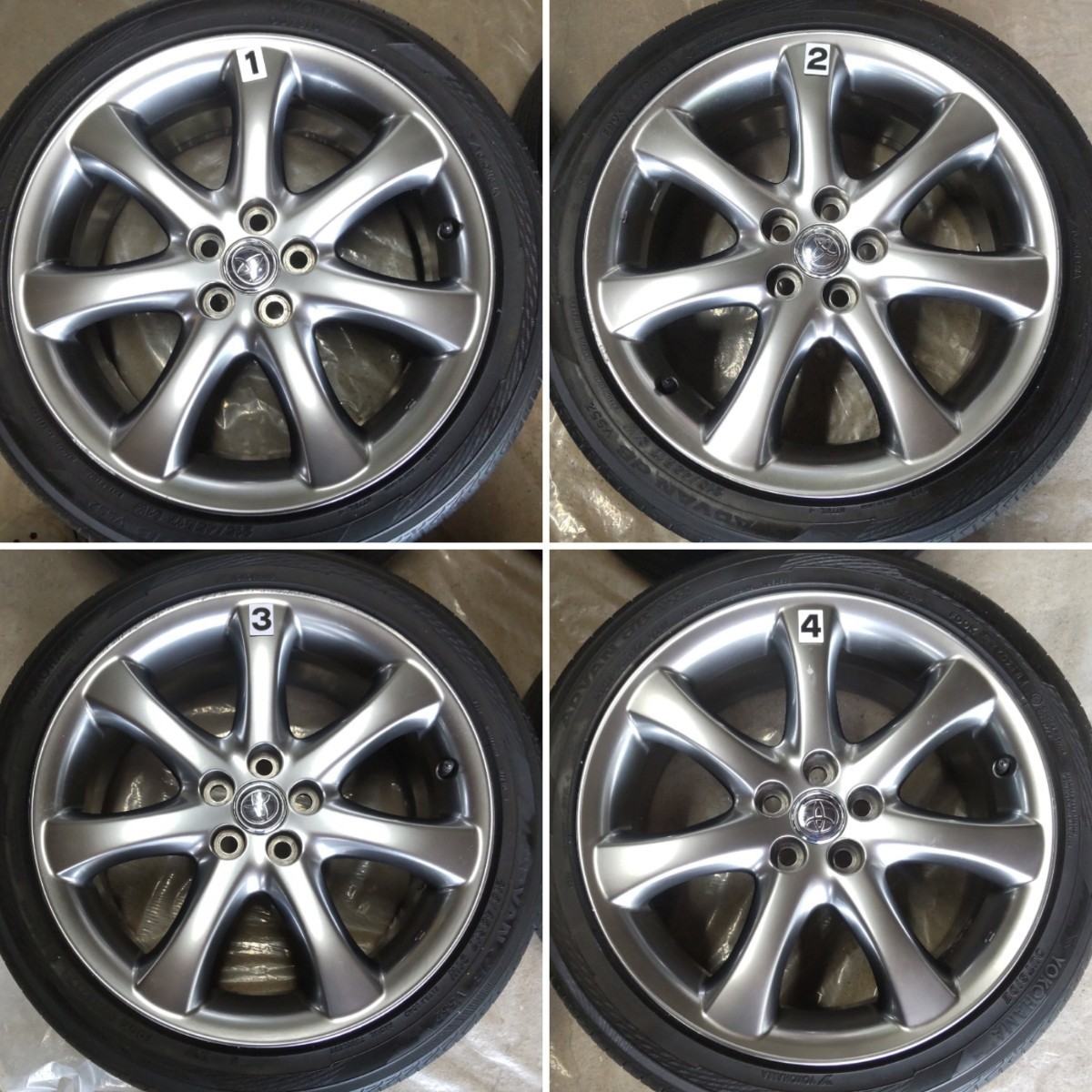 weds ノヴァリス　PCD100×5h プリウス　ct200h 86 プリウス ウイッシュ レクサスct200h 86 スバル車 純正17インチアルミ