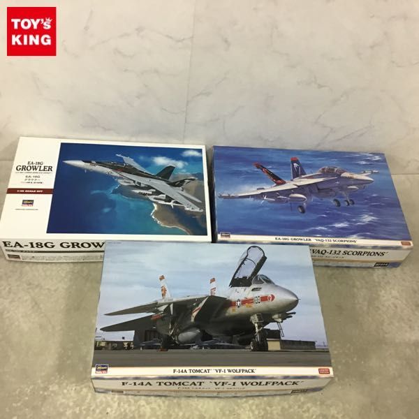1円〜 ハセガワ 1/48 F-14A トムキャット VF-1 ウルフパック EA-18G