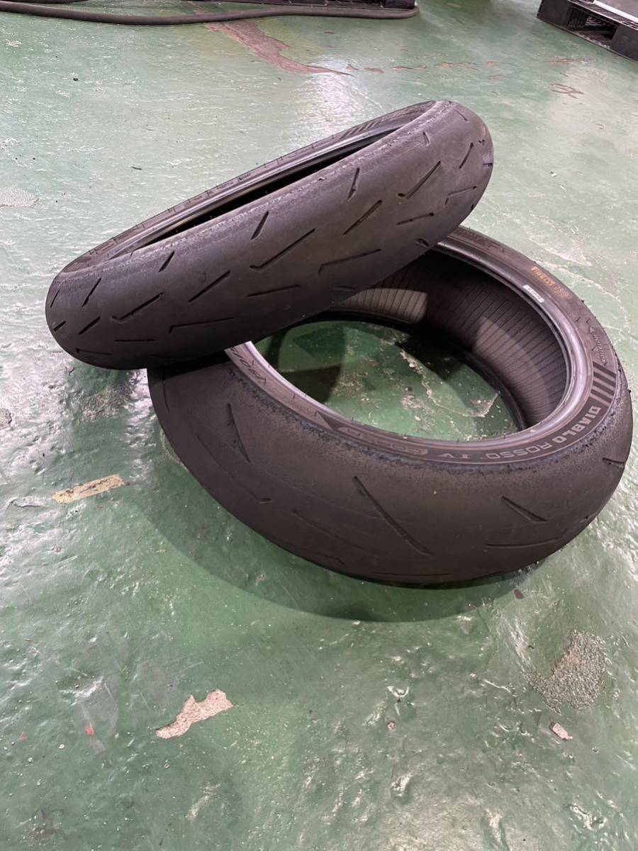 2本セットピレリ ロッソコルサⅣ 120/70ZR17と190/55ZR17 PIRELLI