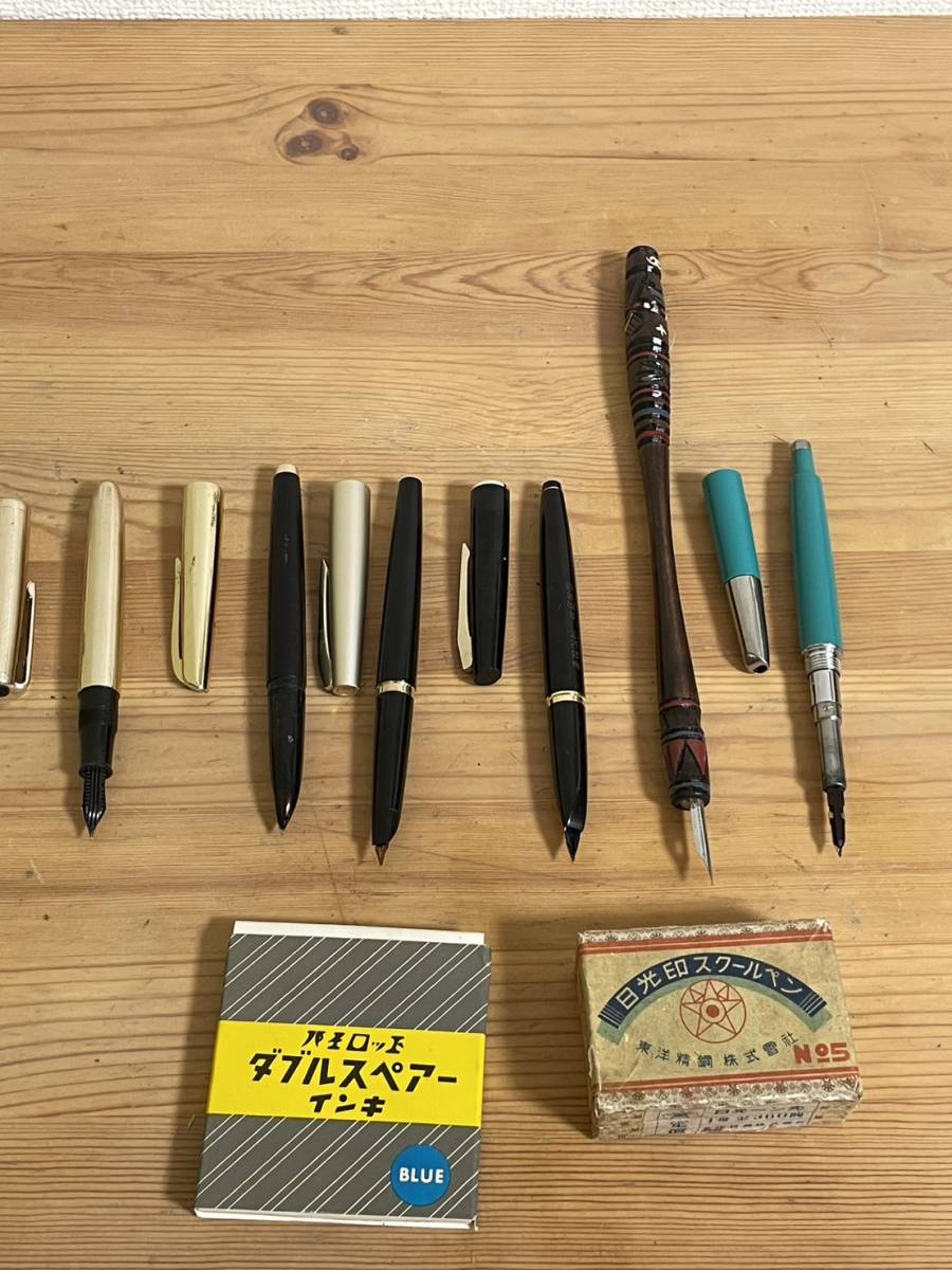 1円スタート 万年筆 筆記用具 6本まとめて 18k NIKKO