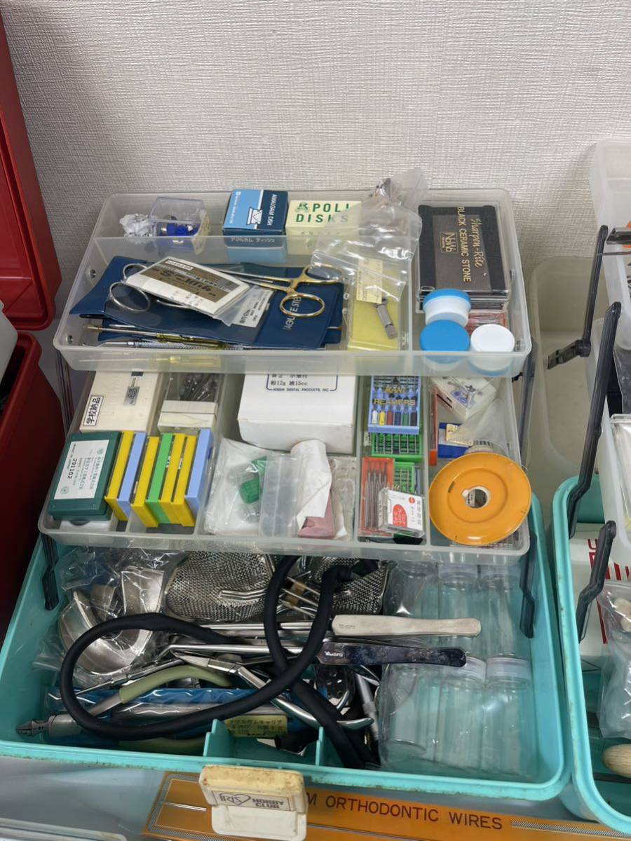 歯科器具　大量まとめ売り 1円〜歯科器具 大量 まとめて 歯科技工 入れ歯 歯医者 工具 色々まとめ
