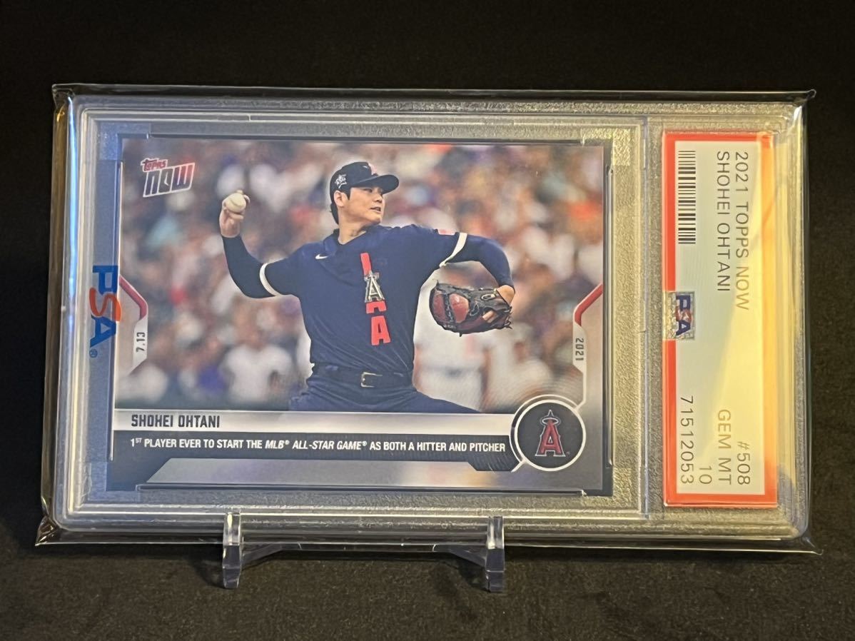 PSA10 2021 TOPPS NOW 大谷翔平 1stオールスター ロサンゼルス