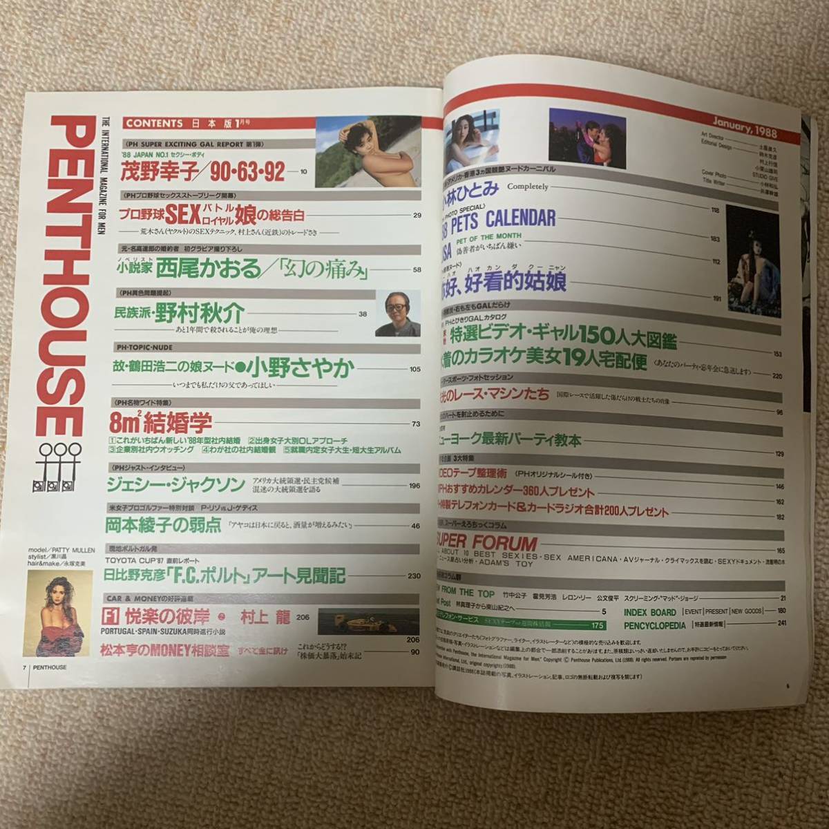 PENTHOUSEペントハウス日本版 茂野幸子 鶴田浩二の娘 小野さやか 小林ひとみ 西尾かおる 香港ヌード  日比野克彦(アイドル、芸能人)｜売買されたオークション情報、ヤフオク! の商品情報をアーカイブ公開 - オークファン（aucfan.com）