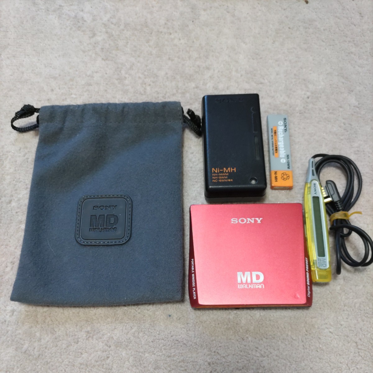 SONY MDウォークマン 電池で動作確認済み品 SONY MDプレーヤー ウォークマン 電池不良のため作動未確認 SONY MD