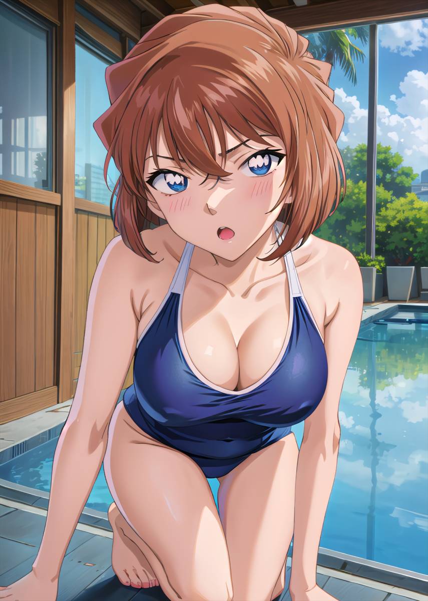☆名探偵コナン：灰原哀 57☆イラスト 特殊印刷 オリジナル 同人