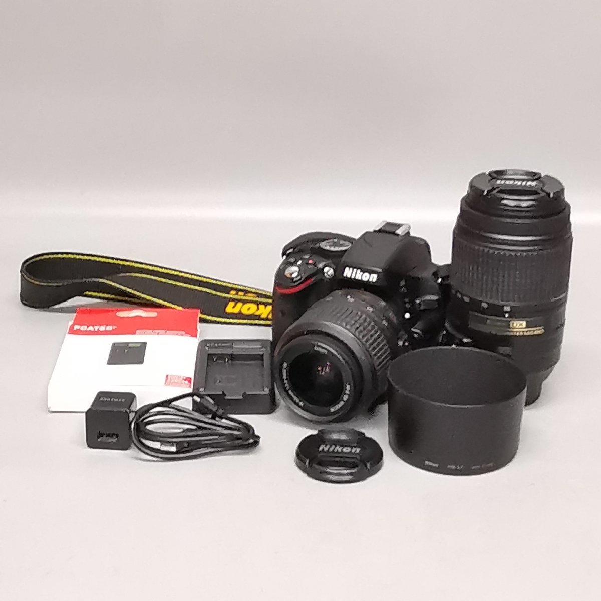送料無料，SALE 完動 Nikon D5100 撮影数6856枚 AF-S DX NIKKOR 18-55mm F3.5-5.6G VR 55-300mm F4.5-5.6G ED VR ニコン デジタル一眼レフカメラ Z3392(ニコン)｜売買されたオークション情報、yahooの商品情報をアーカイブ公開 - オー ニコン