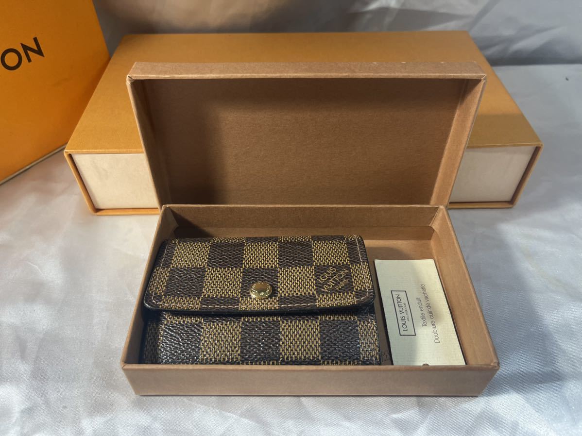 LOUIS VUITTON超美品ヴィトン ダミエ ポルトモネ・プラ 
