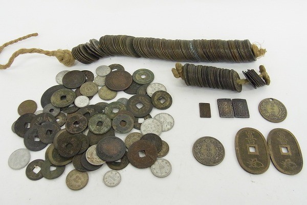 X041-S28-1761 日本 古銭 一分銀 寛永通宝 など まとめ セット 現状品⑧