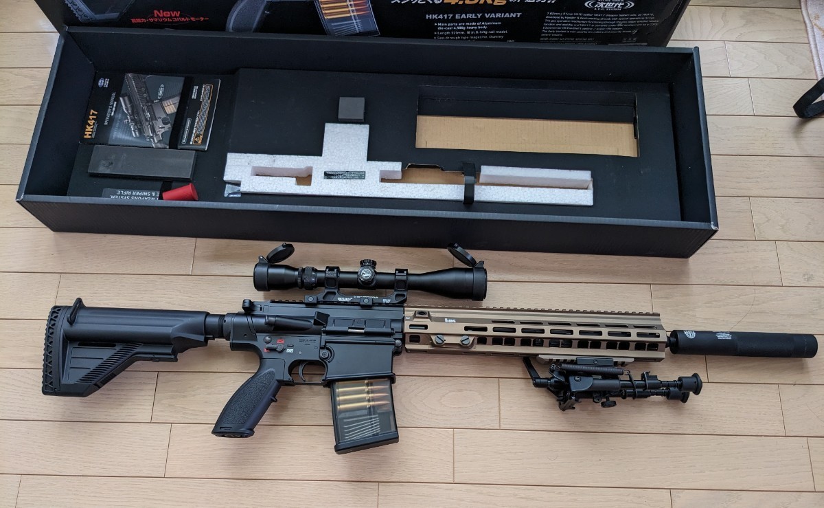 美品】 東京マルイ 次世代 電動ガン HK417 アーリーバリアント M-LOK  