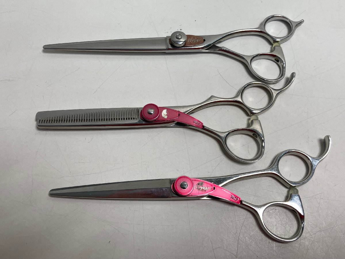 【★99-09-5024】■中古品■シザー SY-40 HP-60 Hyper 3本セット 美容師？ ハサミ 美容師 理容師 理美容