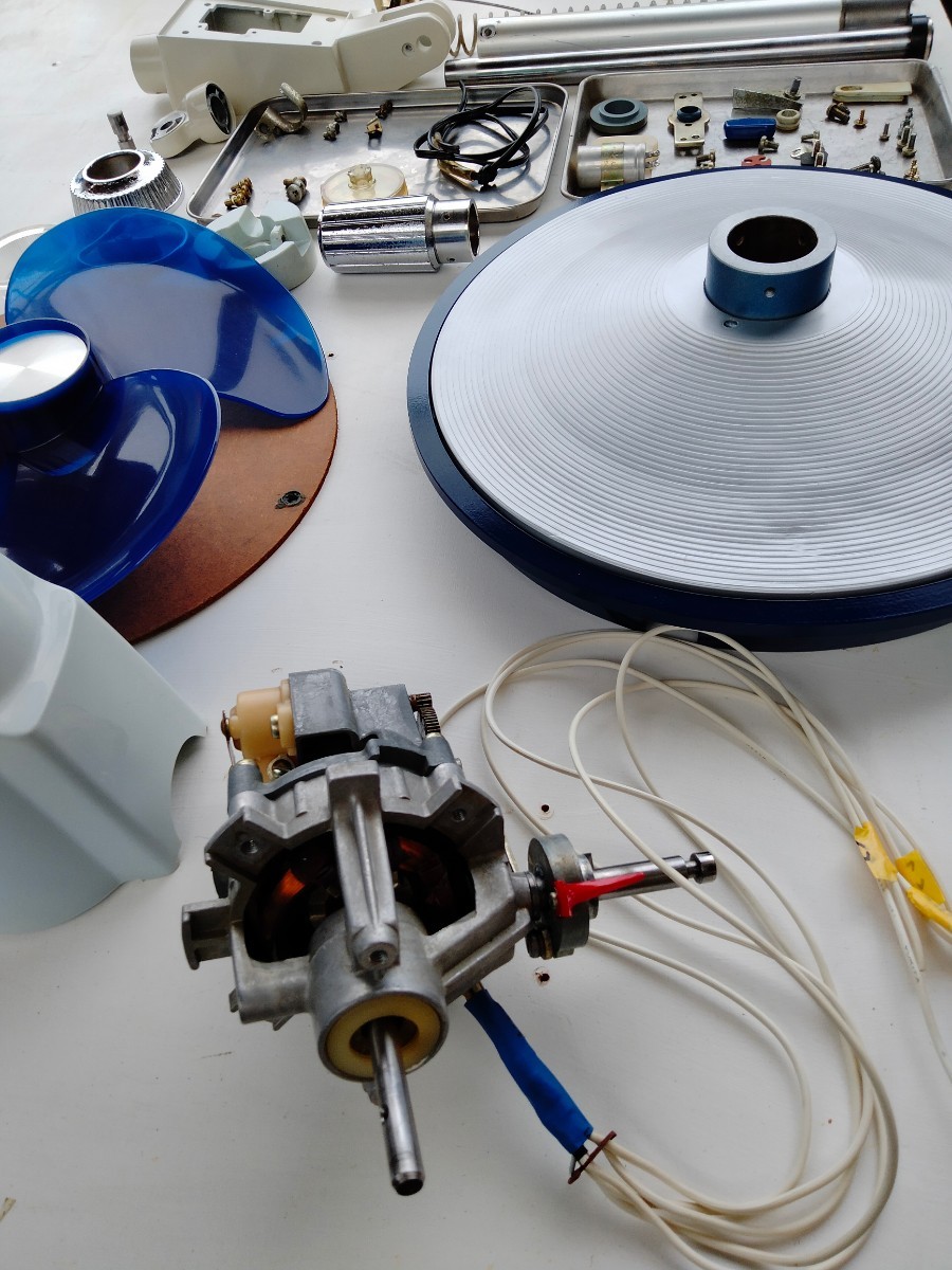 ナショナル レトロ扇風機 F-30G1K 30センチ 青と白 動作品National