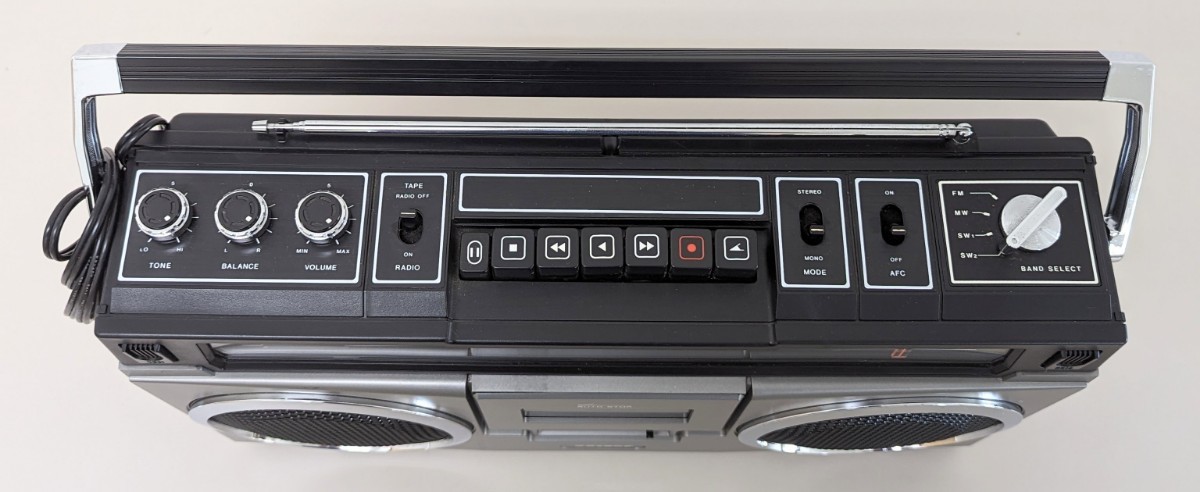 CK△ UNISEF ラジカセ 通電確認済み TU-3200 昭和レトロ AC 110-120